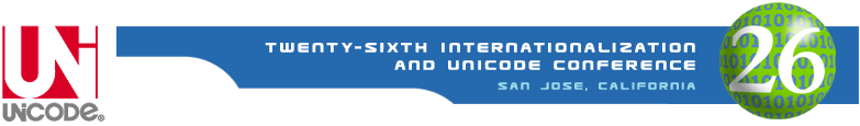Twenty-sixth Internationalization and Unicode Conference