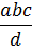 abc/d