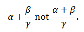 precedence
