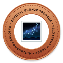 Unicode Consortium Official Bronze Sponser
